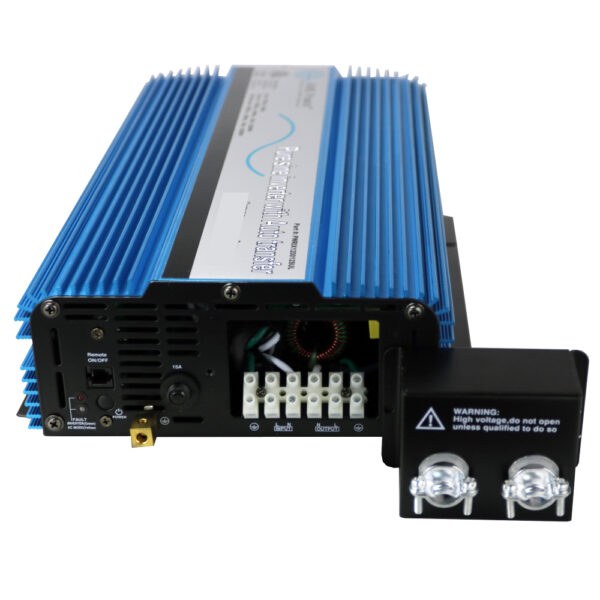 Aims Power Power Inverter, Pure Sine Wave, Inverts 12 Volt DC to 120 Volt AC, 2000 Watt, 4000 Watt Surge Capacity – PWRIX2000SUL