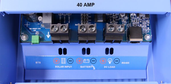 Aims Power Battery Charger Controller, For Use with Solar 12/24/36/48 Volt Sealed/ Flooded/ Lithium/ Lead/ Gel/ AGM Batteries – SCC40AMPPT