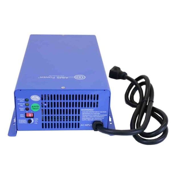 Aims Power Battery Charger, For 12/ 24 Volt Lead-Acid/ Gel/ AGM/ LiFePo4 Batteries, 75 Ampere Power Supply, 3 Stage – CON120AC12/24DC