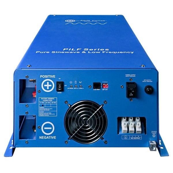 Aims Power Power Inverter, Pilf Series, Low Frequency Pure Sine, Inverts 12 Volt DC to 120 Volt AC, 4000 Watt – PILF40W12V120V