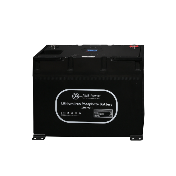 Aims Power Battery, Group 31, 12.8 Volt, 135 Ampere Hour Capacity, M8 Threaded Stud Top Terminals, Lithium Iron Phosphate Style (LiFePO4) – LFP12V135A