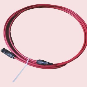 Aims Power Solar Panel Cable, Extension Cable, 20 Foot Length, 10 American Wire Gauge (awg), MC4 Male and Female Connector – PVEXT20FT10AWGRED