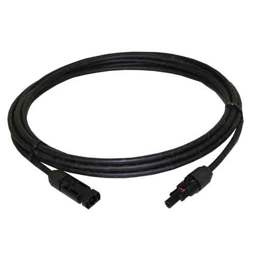Aims Power Solar Panel Cable, Extension Cable, 20 Foot Length, Black, 10 American Wire Gauge (awg), 600 Volt – PVEXT20FT10AWGBLACK