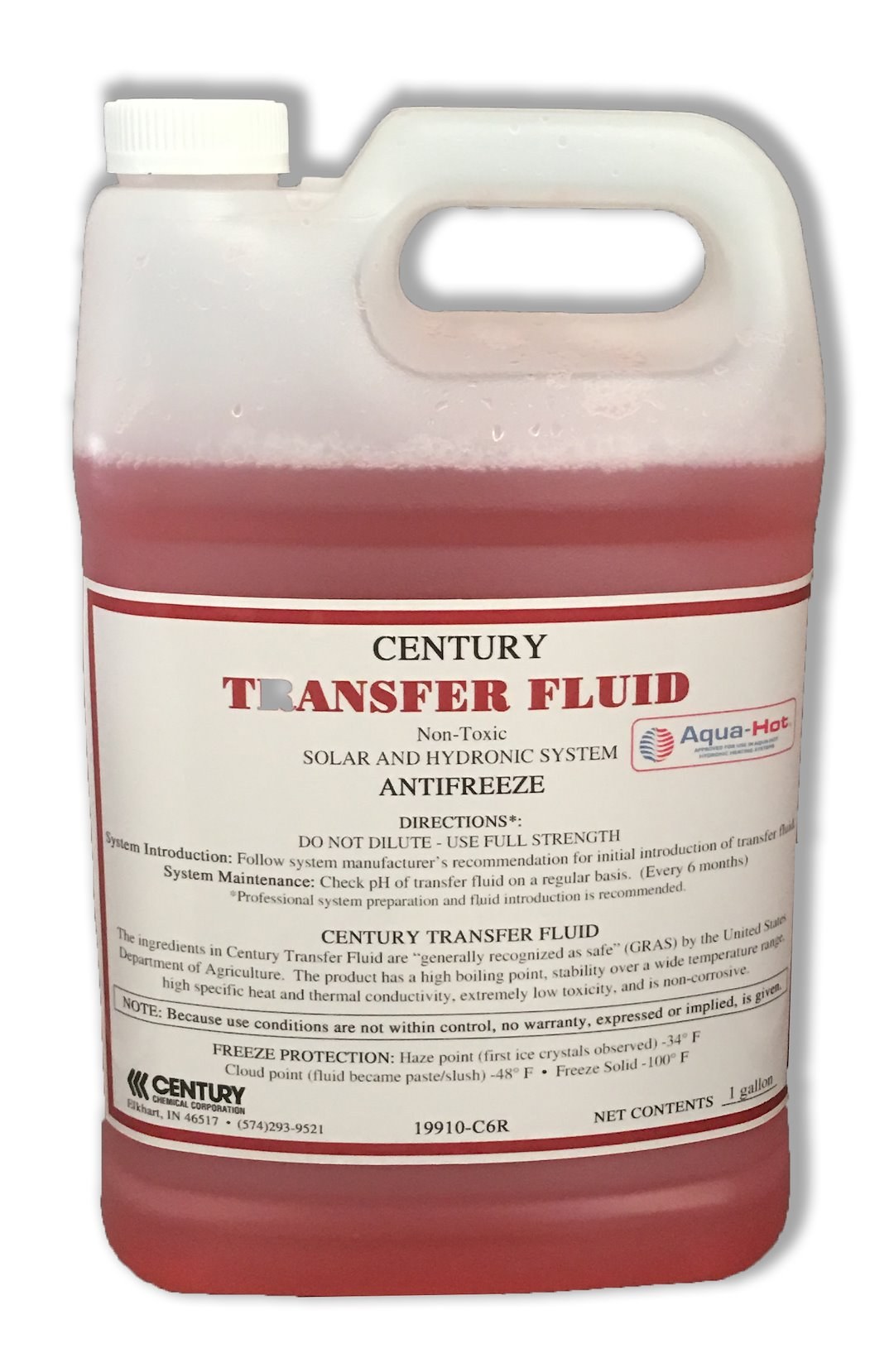 Aqua Hot Heating System Antifreeze, Century, Red, For Use IN Boiler/ Solar Heating Systems/ Hydronic – MSX-300-270