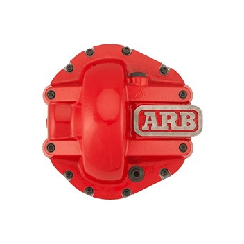 ARB 4×4 Accessories Differential Cover, Dana M210 Differential, Without Girdle, With Fill Plug/ Dipstick, With Drain Plug, Red, Nodular Iron – 0750011