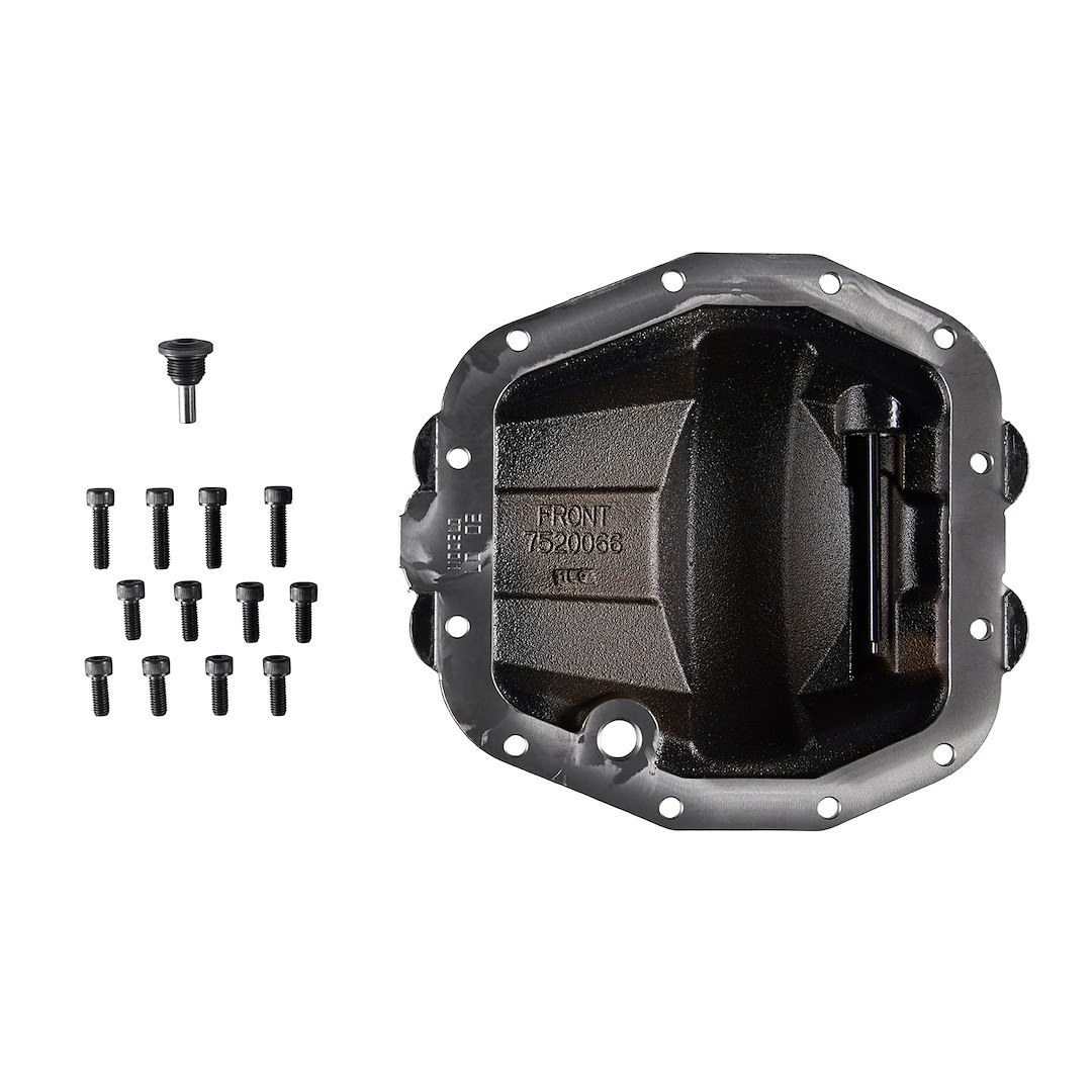 ARB 4×4 Accessories Differential Cover, Dana M210 Differential, Without Girdle, With Fill Plug/ Dipstick, With Drain Plug, Black – 0750011B