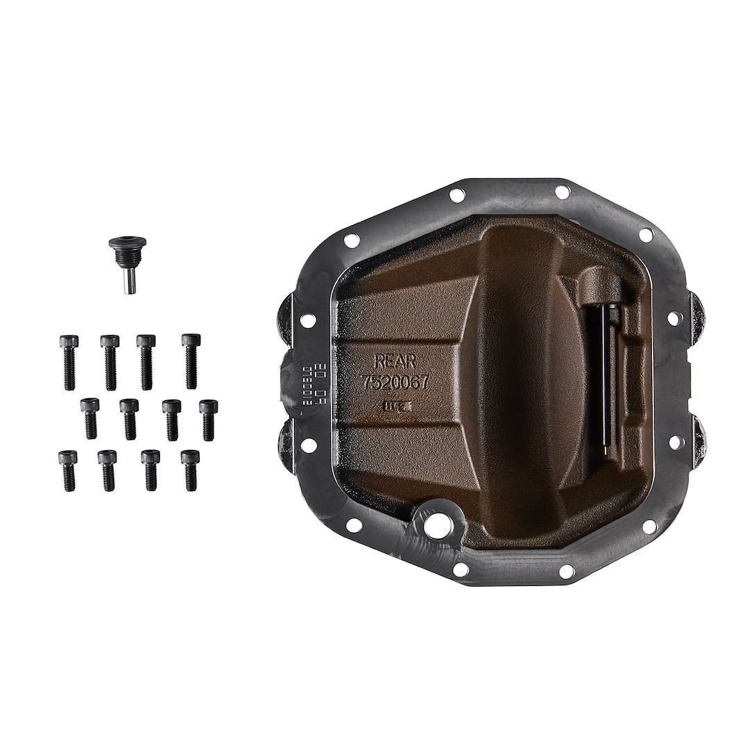 ARB 4×4 Accessories Differential Cover, Dana M220 Differential, Without Girdle, With Fill Plug/ Dipstick, With Drain Plug, Black – 0750012B