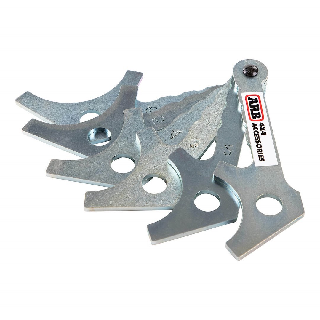 ARB 4×4 Accessories Differential Shim Installation Tool, Six Assorted Sizes, Zinc Plated Steel, 6 Drivers Joined Together – 0770004
