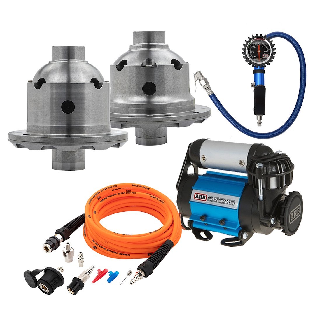 ARB 4×4 Accessories Differential Carrier, Traction Pack, Front Dana 30- 27 Spline/ Rear Dana 44 – 30 Spline, Air Locking Differential – 100/117KIT1