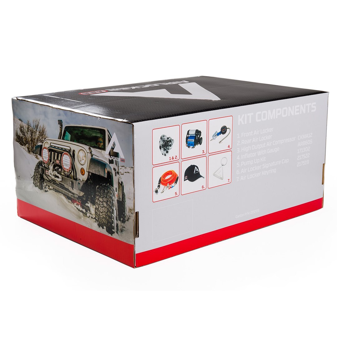 ARB 4×4 Accessories Differential Carrier, Traction Pack, Front Dana 30- 27 Spline/ Rear Dana 44 – 30 Spline, Air Locking Differential – 100/117KIT1