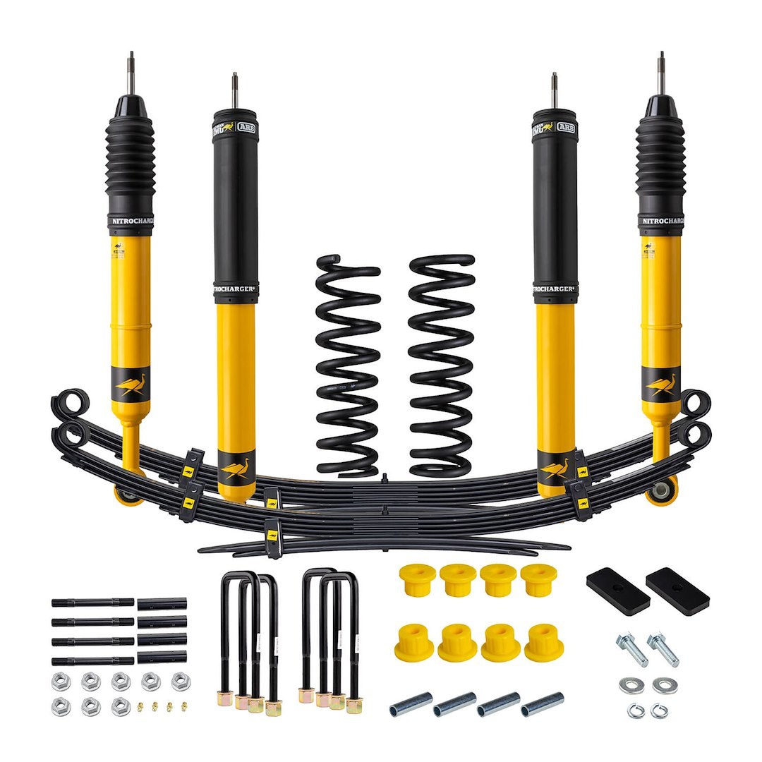 ARB 4×4 Accessories Lift Kit Suspension, 2 Inch Front Lift, 2 Inch Rear Lift, With Front and Rear Shock Absorbers IN Kit – 1005K