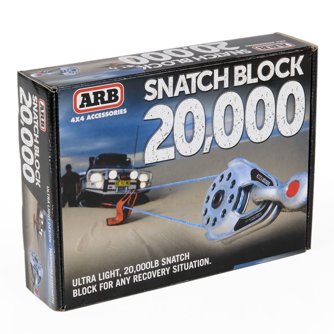 ARB 4×4 Accessories Winch Snatch Block, Ultra Lite, 20,000 Pound Working Load, For Use with 1/4 Inch to 1/2 Inch Cable – 10100020A
