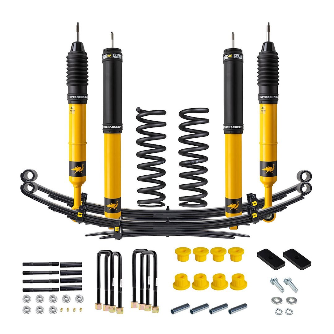 ARB 4×4 Accessories Lift Kit Suspension, 2 Inch Front Lift, 2 Inch Rear Lift, With Front and Rear Shock Absorbers IN Kit – 1010K