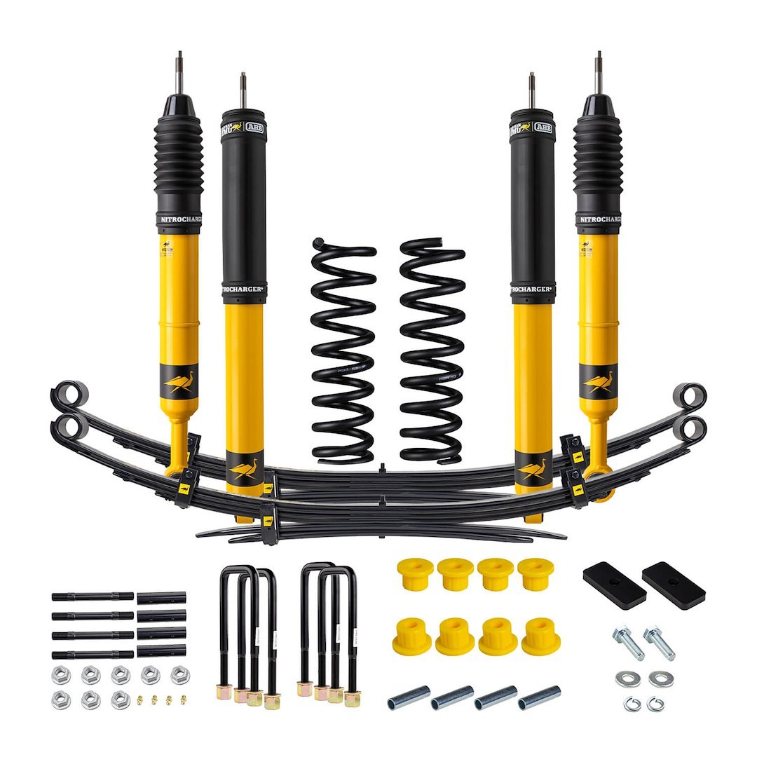 ARB 4×4 Accessories Lift Kit Suspension, 2 Inch Front Lift, 2 Inch Rear Lift, With Front and Rear Shock Absorbers IN Kit – 1011K