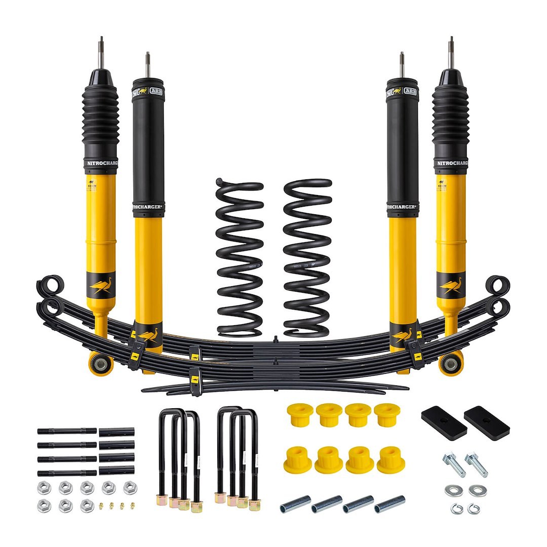 ARB 4×4 Accessories Lift Kit Suspension, 2 Inch Front Lift, 2 Inch Rear Lift, With Front and Rear Shock Absorbers IN Kit – 1012K