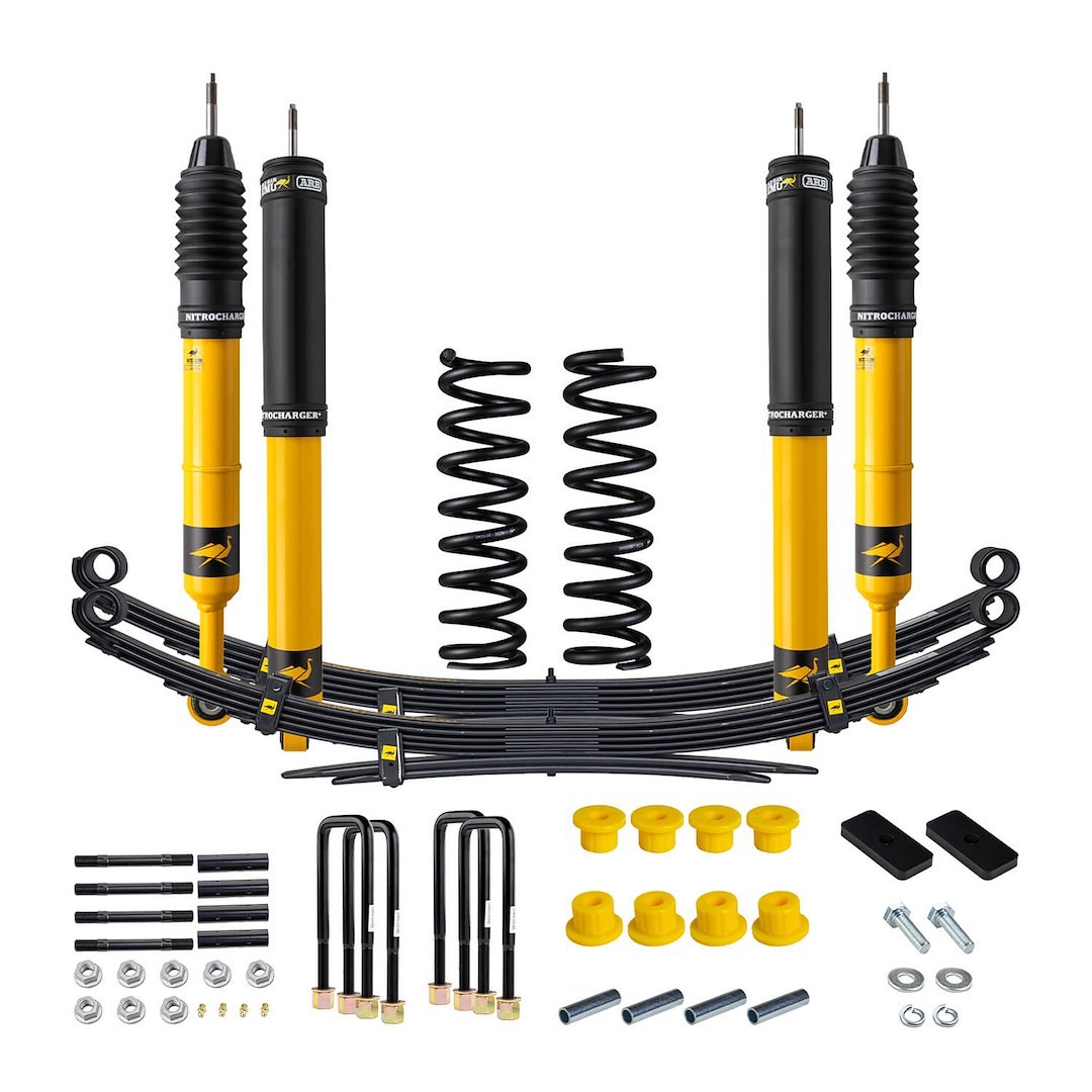 ARB 4×4 Accessories Lift Kit Suspension, 2 Inch Front Lift, 2 Inch Rear Lift, With Front and Rear Shock Absorbers IN Kit – 1013K