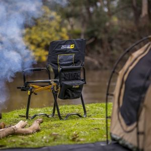 ARB 4×4 Accessories Camping Chair, BP-51, Director Chair, 286 Pounds Weight Capacity, Folding, Black and Yellow, Nylon, Non Adjustable – 10500131A