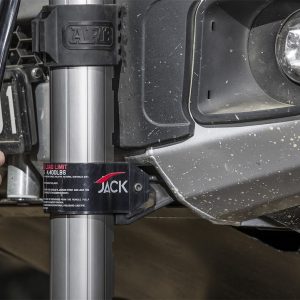 ARB 4×4 Accessories Jack, Bumper Jack, Hydraulic, 4,409 Pound Capacity, 6 to 48 Inch Lift Height, Painted, Silver/ Black, Aluminum – 1060001