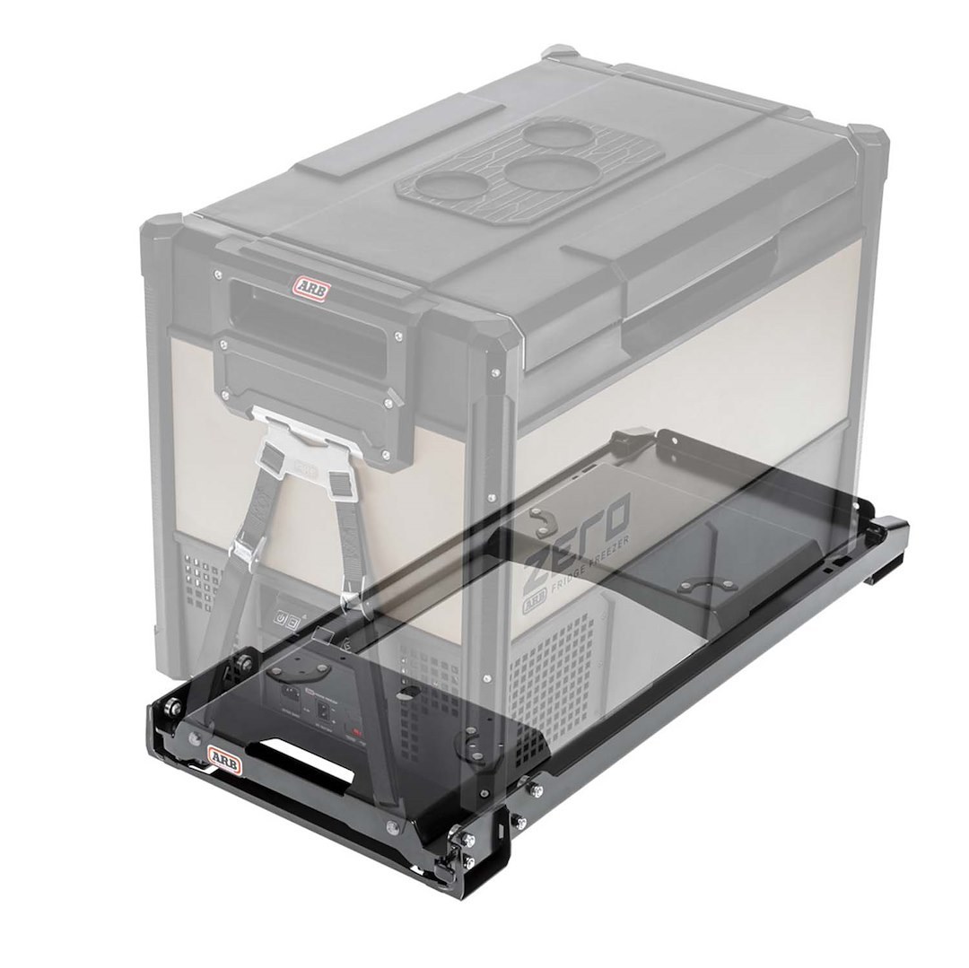ARB 4×4 Accessories Refrigerator Slide Tray, Zero, For Use with Arb Zero 63QT/ 73QT/ 78QT, Ball Bearing Slide, Painted, Black, Zinc Plated – 10900048