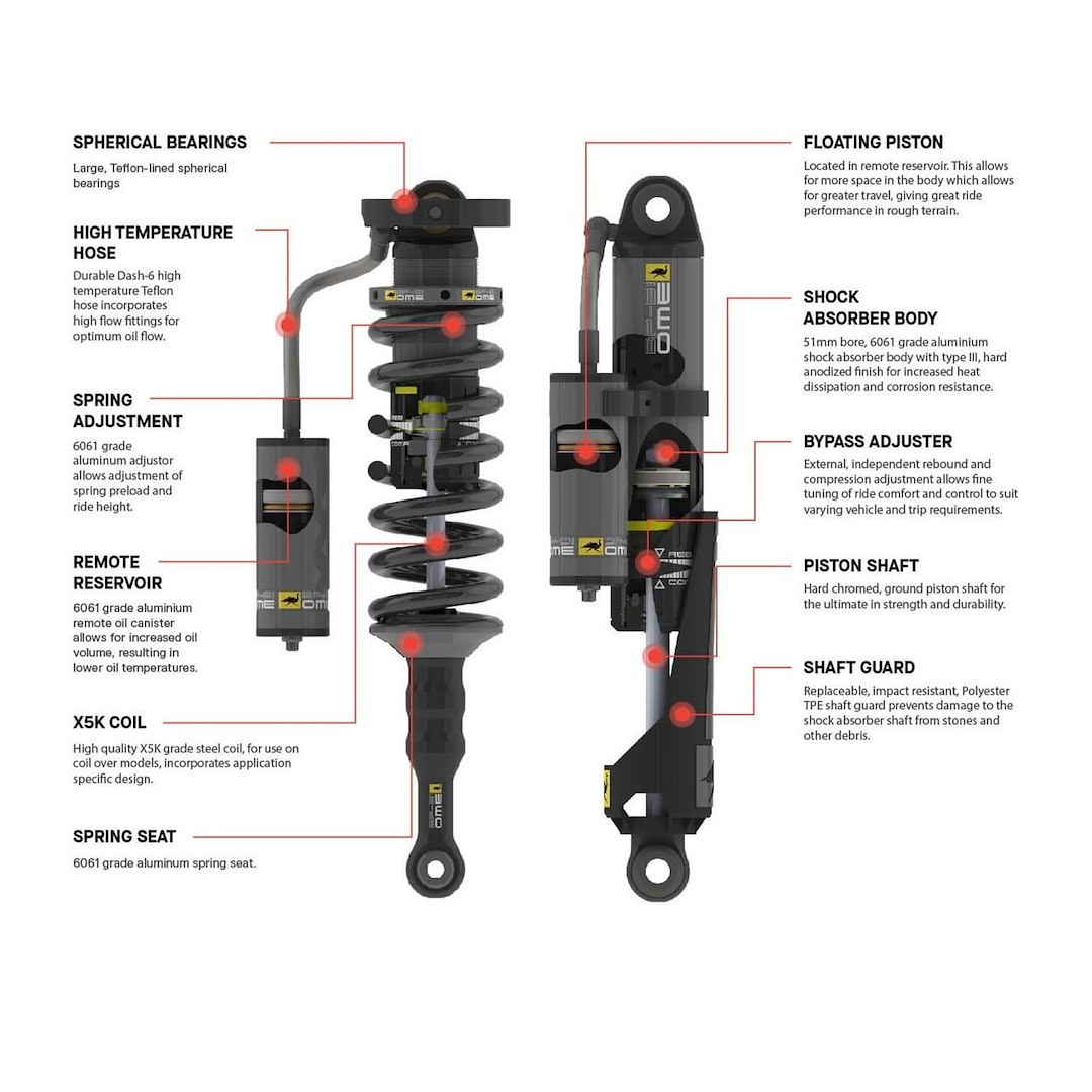 ARB 4×4 Accessories Lift Kit Suspension, BP-51, 3 Inch Front Lift, 2 Inch Rear Lift – 1209K