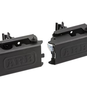 ARB 4×4 Accessories Jack Mount, Hi Lift Jack, Mounts to Roof Basket, Black, Steel, With Handle Isolator – 1780280