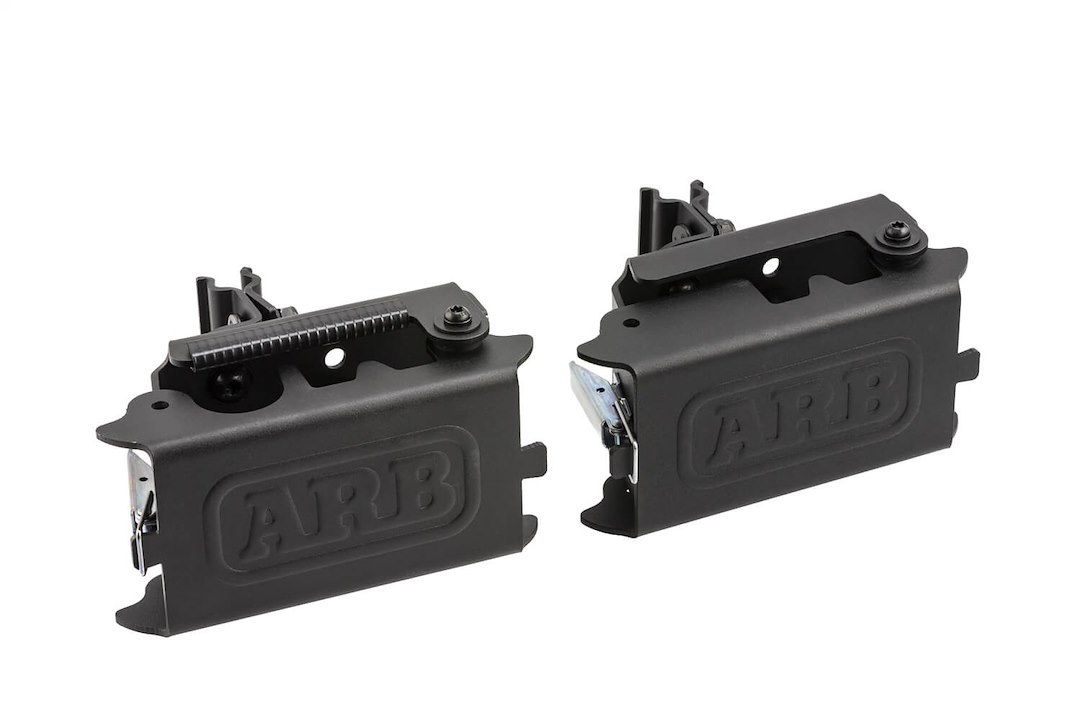 ARB 4×4 Accessories Jack Mount, Hi Lift Jack, Mounts to Roof Basket, Black, Steel, With Handle Isolator – 1780280