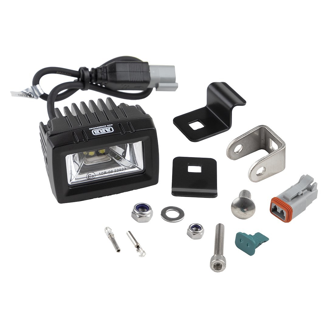 ARB 4×4 Accessories Driving/ Fog Light, LED Bulb, 20 Watt at 9 Volt to 36 Volt, Scene Beam, 1100 Lumens, Clear Lens, Black Housing – 1780520