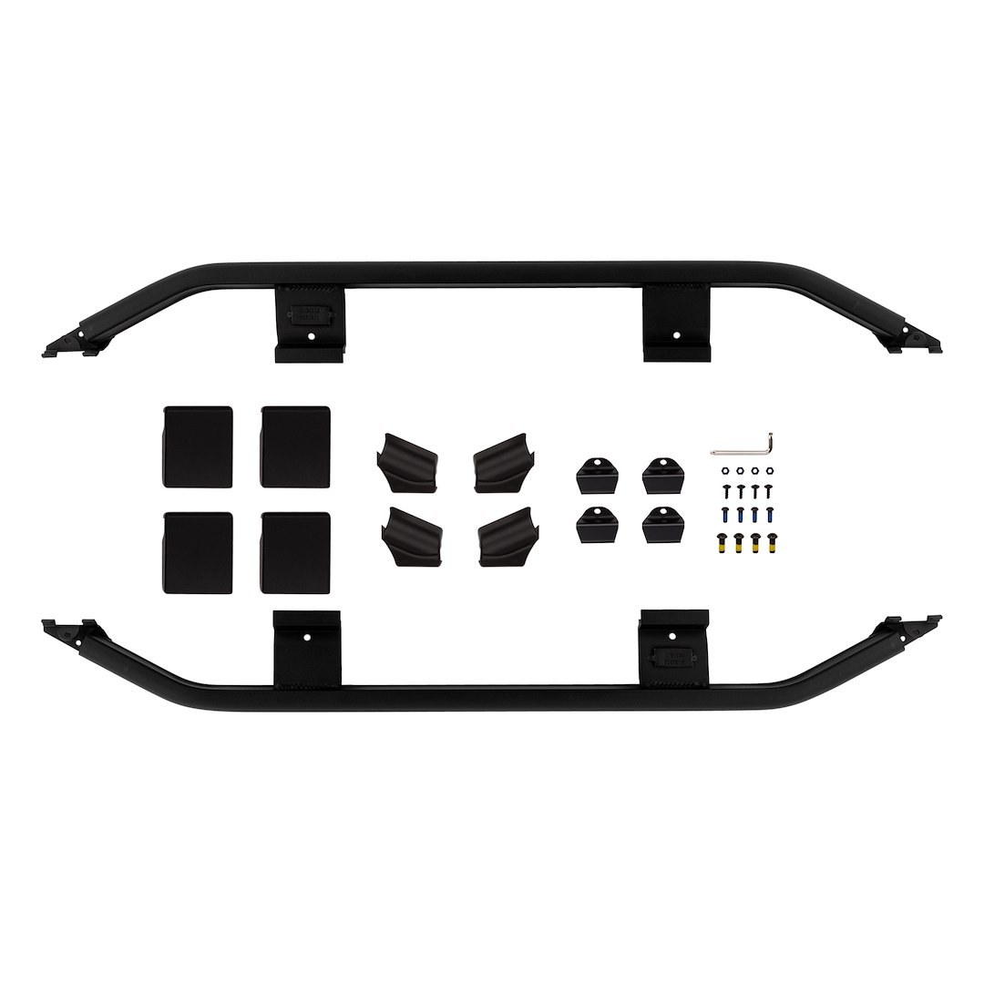 ARB 4×4 Accessories Roof Basket Accessory Bar, Base Rack, For Use with Arb Roof Basket Flooring, Black, Set of 2, With Side Bars – 1780600