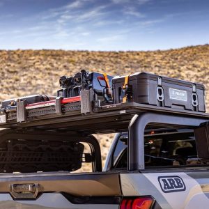 ARB 4×4 Accessories Bed Cargo Rack, Base Rack, 330 Pound Dynamic Weight Capacity, Stake Pocket Mount, Powder Coated, Black, Aluminum – 17915100