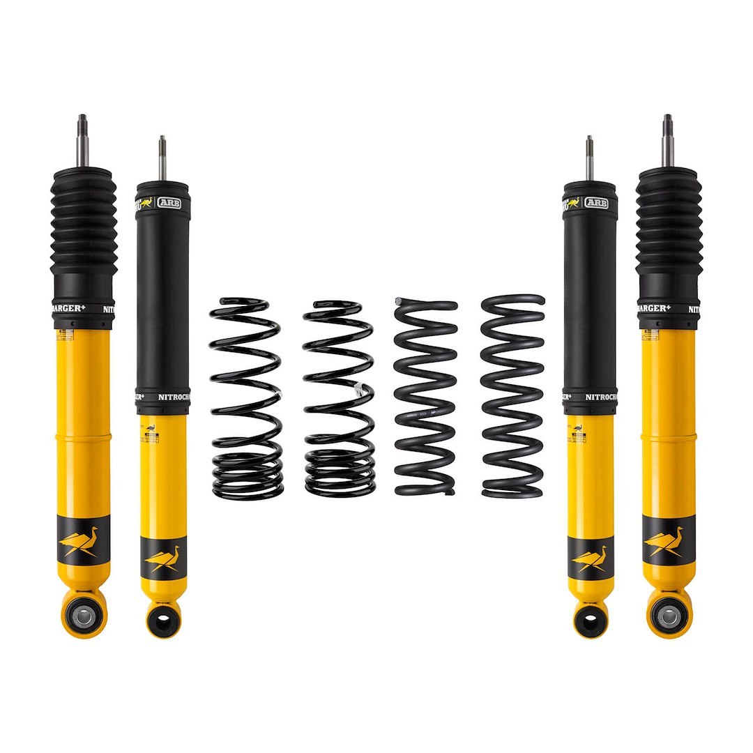 ARB 4×4 Accessories Lift Kit Suspension, 1 Inch Front Lift, 2 Inch Rear Lift, With Front and Rear Nitro Shock Absorbers IN Kit – 2002K