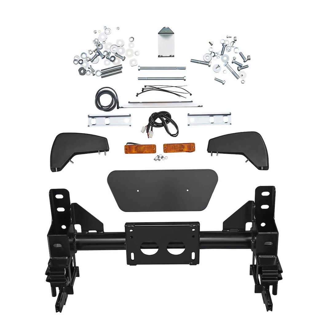 ARB 4×4 Accessories Bumper, Deluxe Bar, One Piece Design, Mounting Hardware Included, With Grille/ Headlight Guard – 3413050