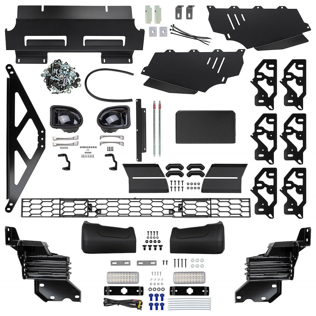 ARB 4×4 Accessories Bumper, One Piece Design, Mounting Hardware Included, With Grille/ Headlight Guard, With Internal Winch Mount – 3415020B