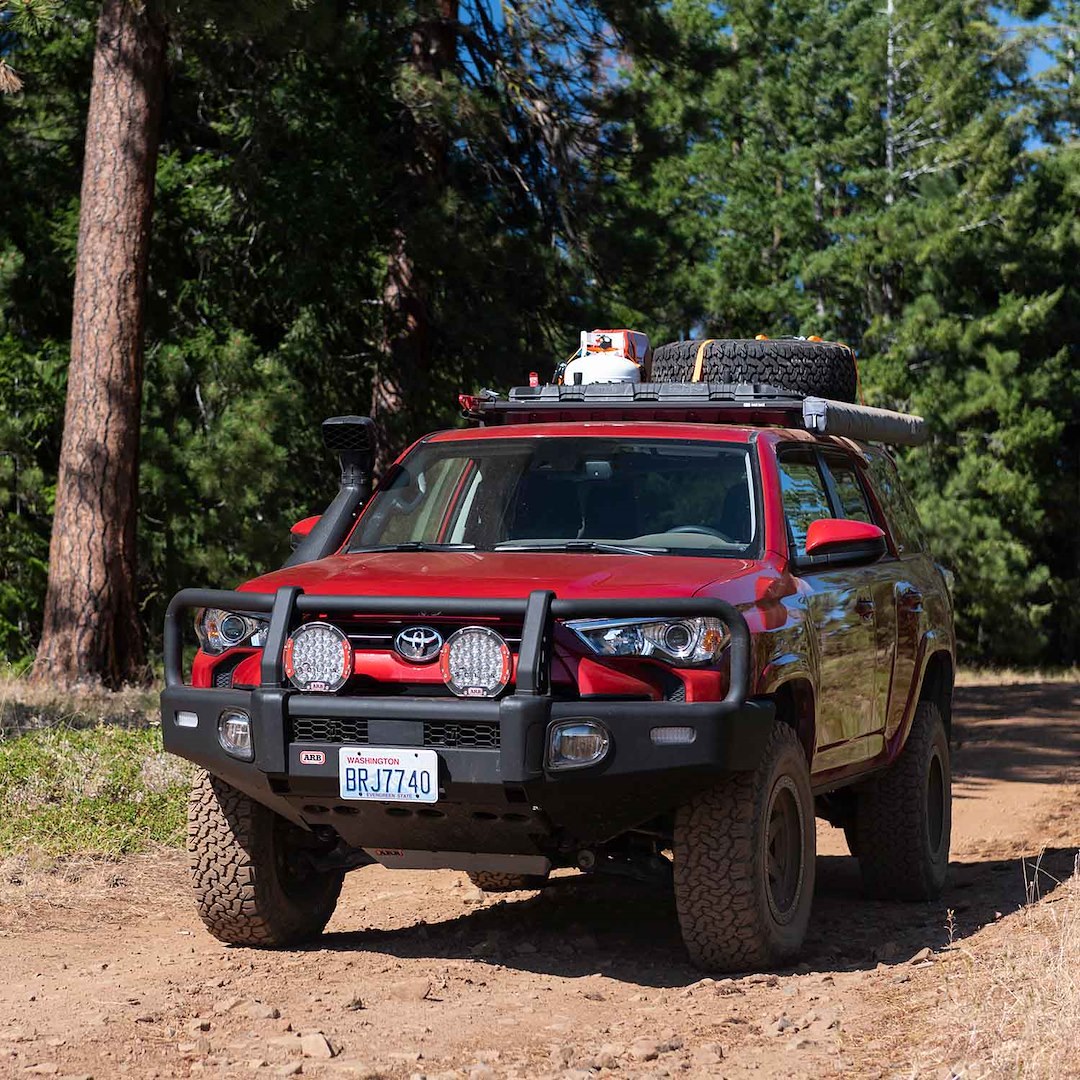 ARB 4×4 Accessories Bumper, One Piece Design, Mounting Hardware Included, With Grille/ Headlight Guard – 3421570KB