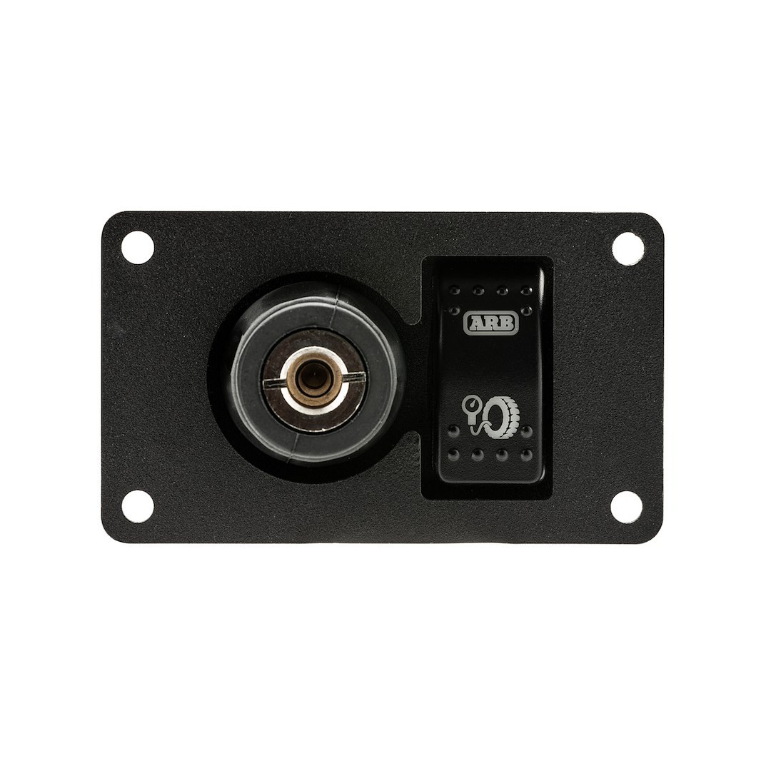 ARB 4×4 Accessories Switch Panel, Without Switch/ Coupler, Without Indicator Lights, Mounts Single Switch/ Air Hose Coupler, Black Panel – 3501050