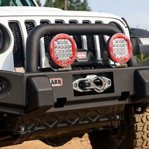 ARB 4×4 Accessories Winch Fairlead Cover, For Use with Arb Bumper 3450230/3550150, Textured Black, Steel – 3550150
