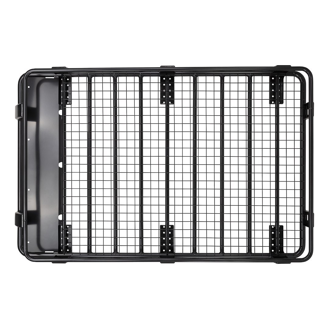ARB 4×4 Accessories Roof Basket, 70 Inch Long X 44 Inch Wide, 330LBS Weight Capacity, Painted, Black, Steel, With Mesh Floor Insert – 3813010M