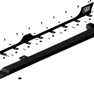 ARB 4×4 Accessories Rocker Panel Guard, Flat, Powder Coated, Black, Steel, With Arb Logo – 4450240