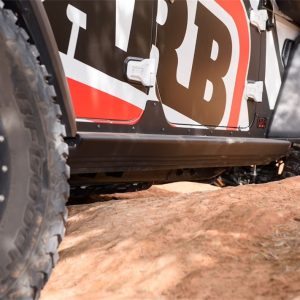 ARB 4×4 Accessories Rocker Panel Guard, Flat, Powder Coated, Black, Steel, With Arb Logo – 4450240