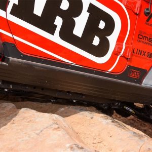 ARB 4×4 Accessories Rocker Panel Guard, Flat, Powder Coated, Black, Steel, With Arb Logo – 4450250