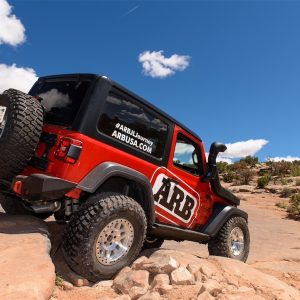 ARB 4×4 Accessories Rocker Panel Guard, Flat, Powder Coated, Black, Steel, With Arb Logo – 4450250