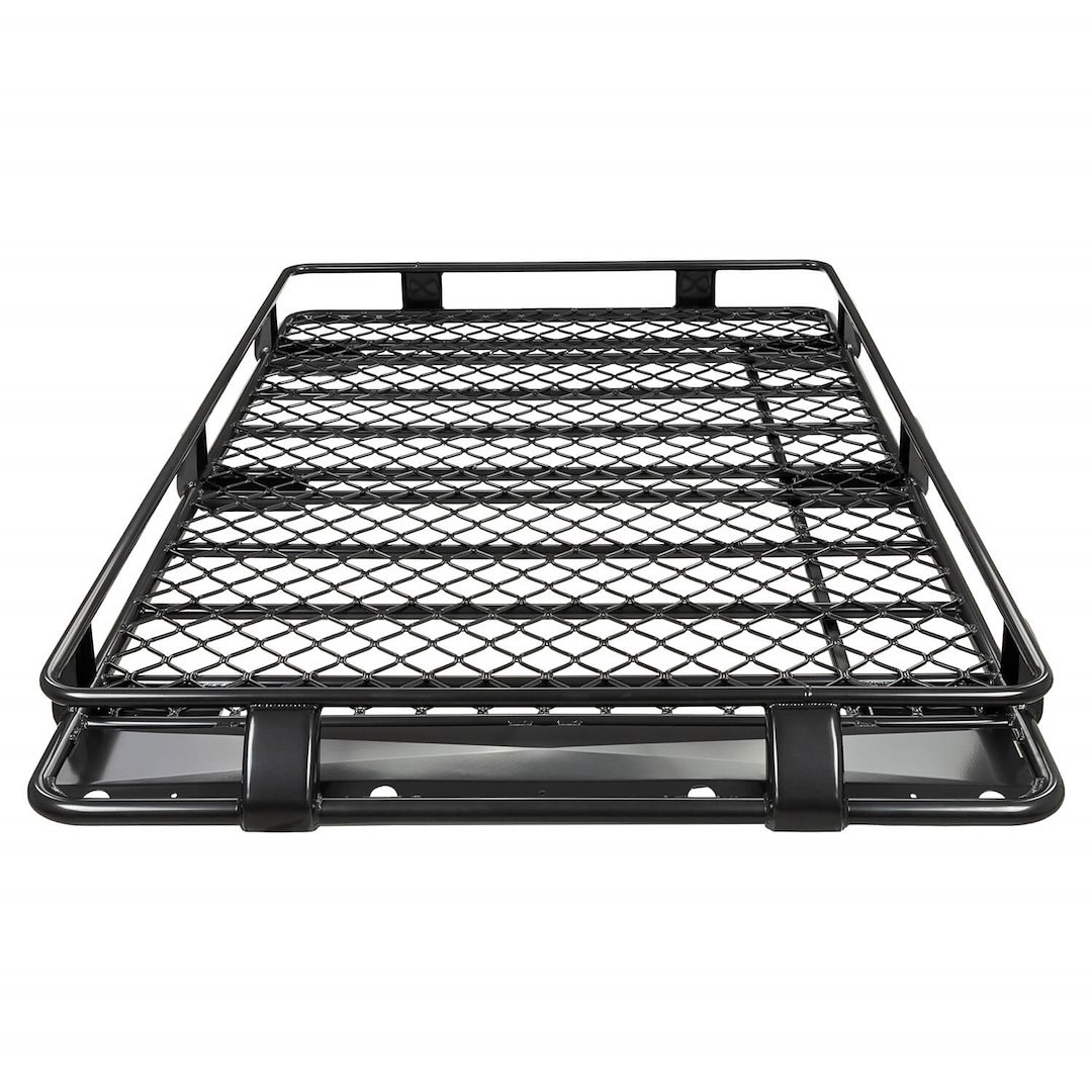 ARB 4×4 Accessories Roof Basket, 87 Inch Long X 49 Inch Wide, 330LBS Weight Capacity, Painted, Black, Alloy, With Mesh Floor Insert – 4900010M