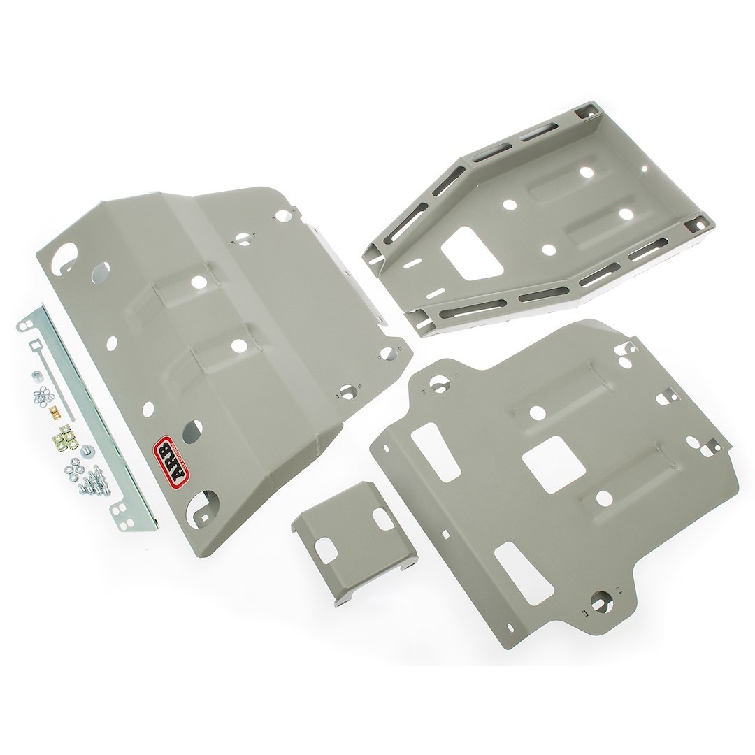 ARB 4×4 Accessories Skid Plate, Engine and Transmission Pan Protection, Powder Coated, Black, Steel – 5421100