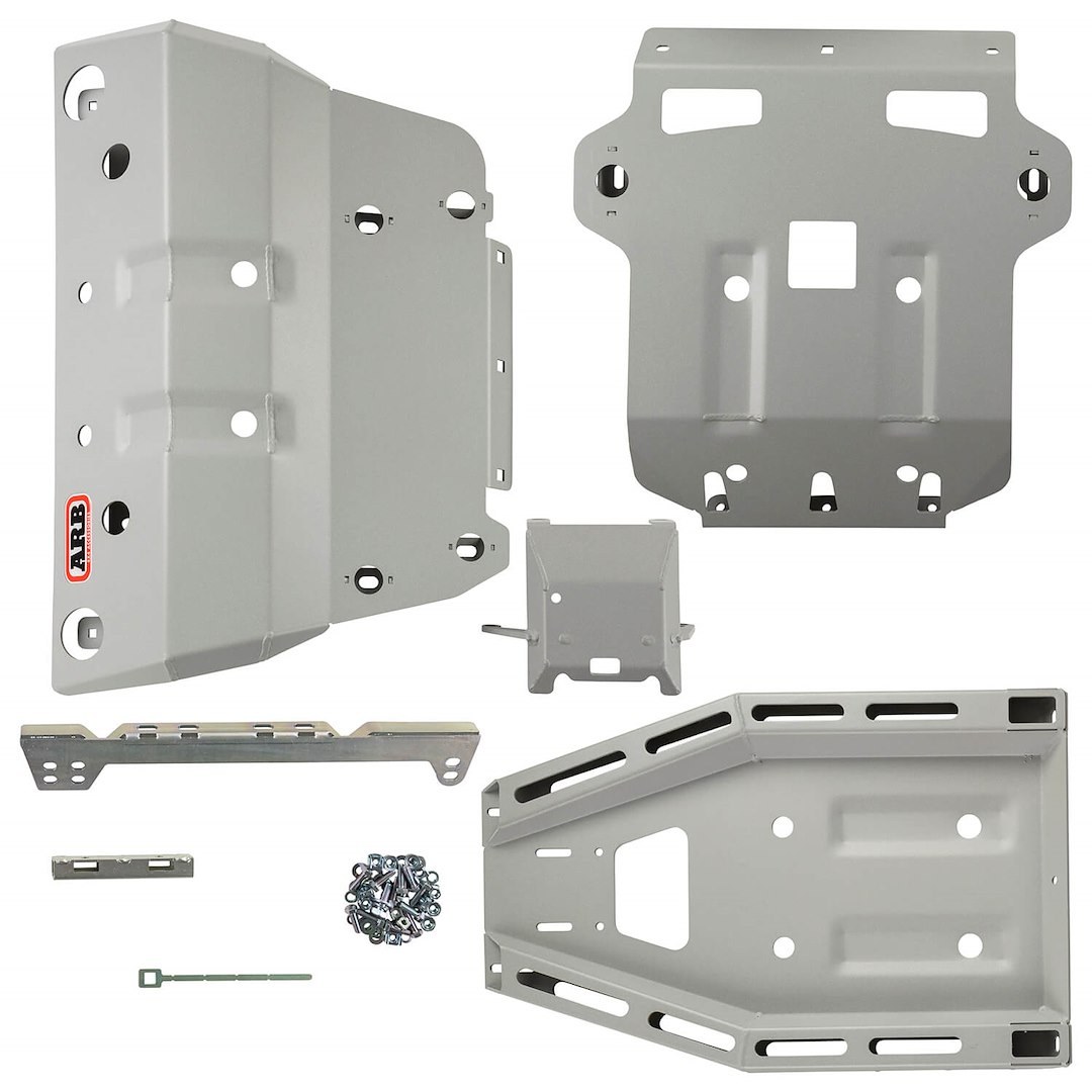 ARB 4×4 Accessories Skid Plate, Engine and Transmission Pan Protection, Powder Coated, Black, Steel – 5421110