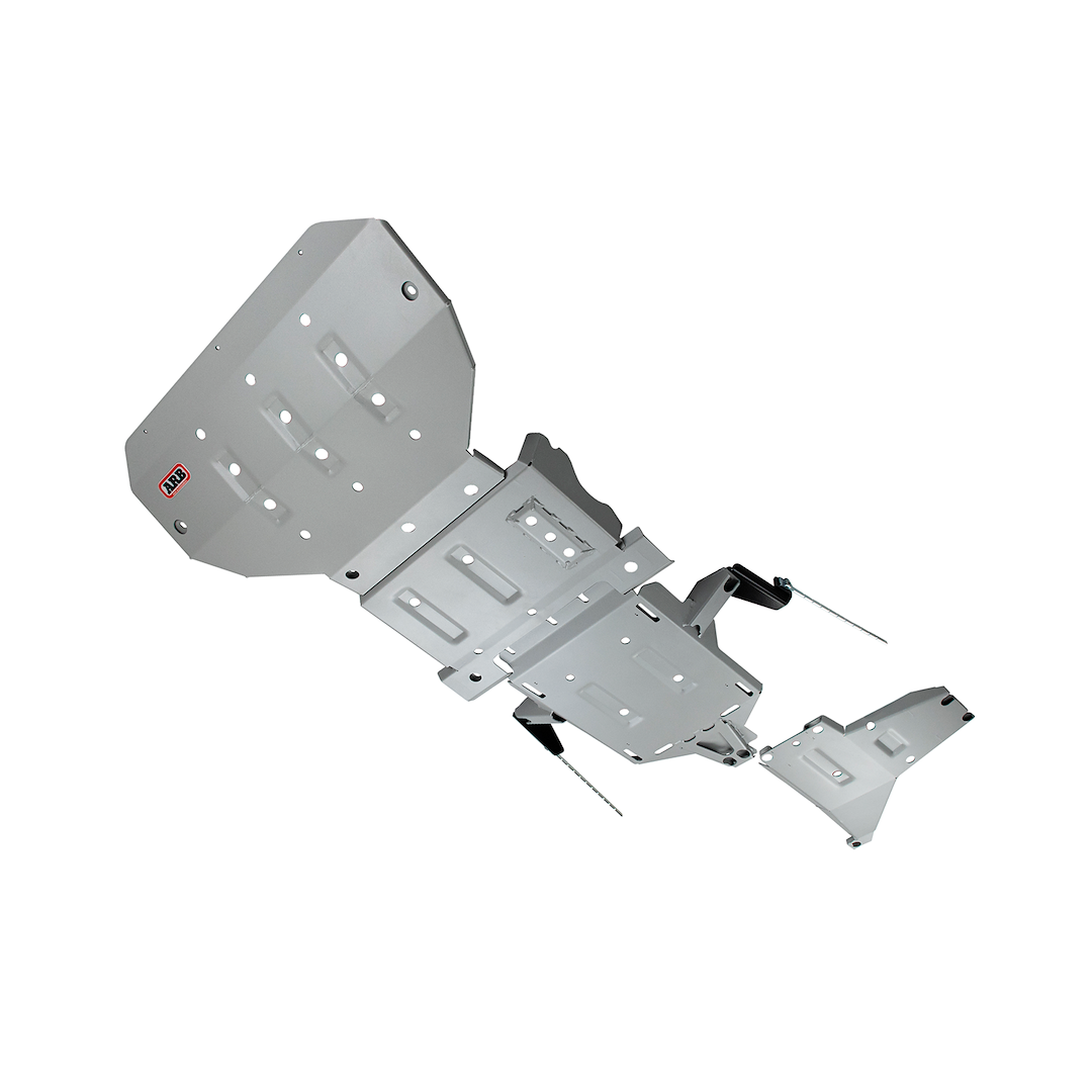 ARB 4×4 Accessories Skid Plate, Under Vehicle Protection, Engine and Transmission Pan Protection, Powder Coated, Gray, Steel – 5480100