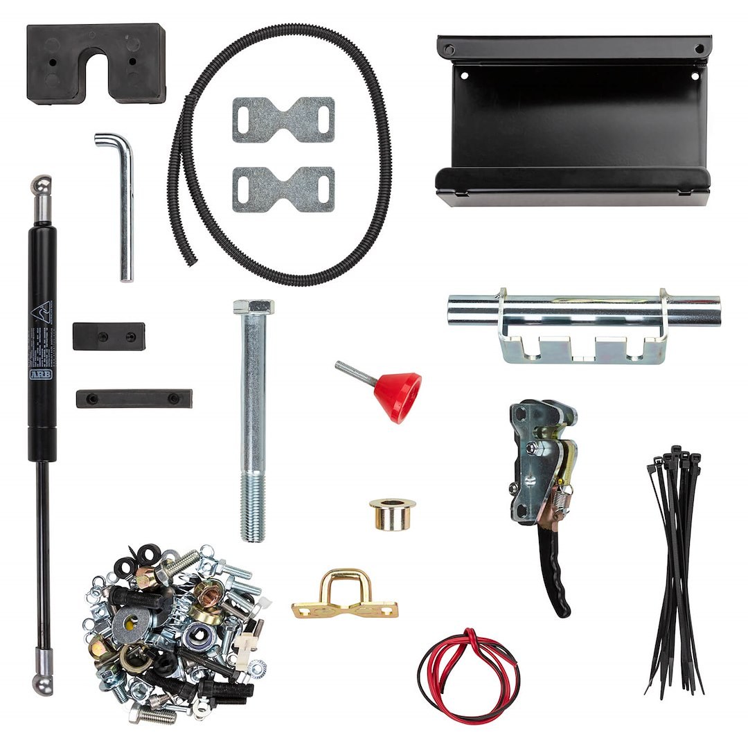 ARB 4×4 Accessories Spare Tire Carrier, Swing Away Bumper Mount, Tire Size Up to 42 Inch, Black, Steel – 5750012