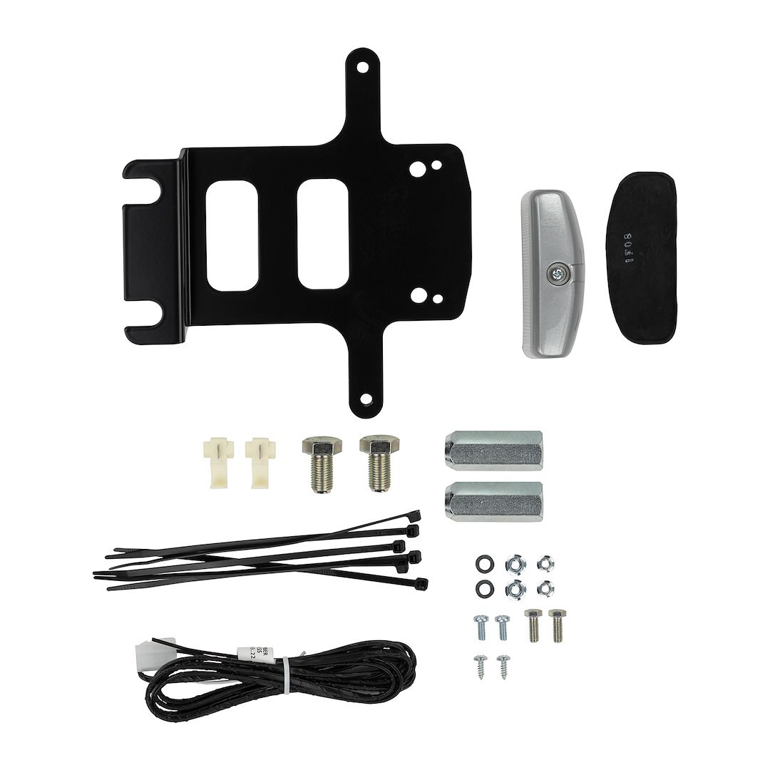 ARB 4×4 Accessories License Plate Relocation Kit, License Plate Relocator, Relocates to Spare Tire, With Light, With Bracket and Hardware – 5750390