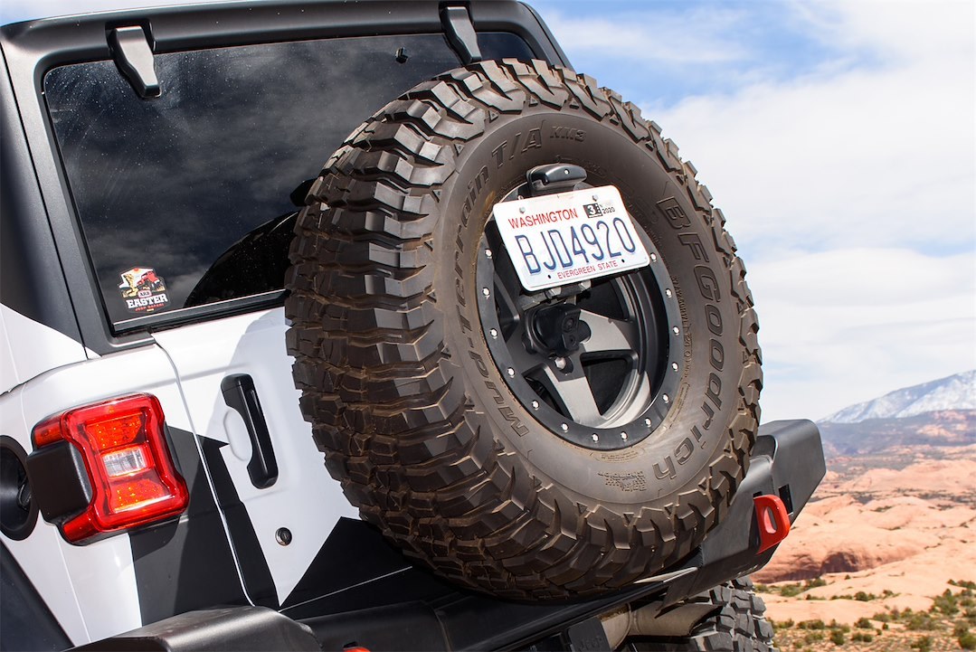 ARB 4×4 Accessories License Plate Relocation Kit, License Plate Relocator, Relocates to Spare Tire, With Light, With Bracket and Hardware – 5750390