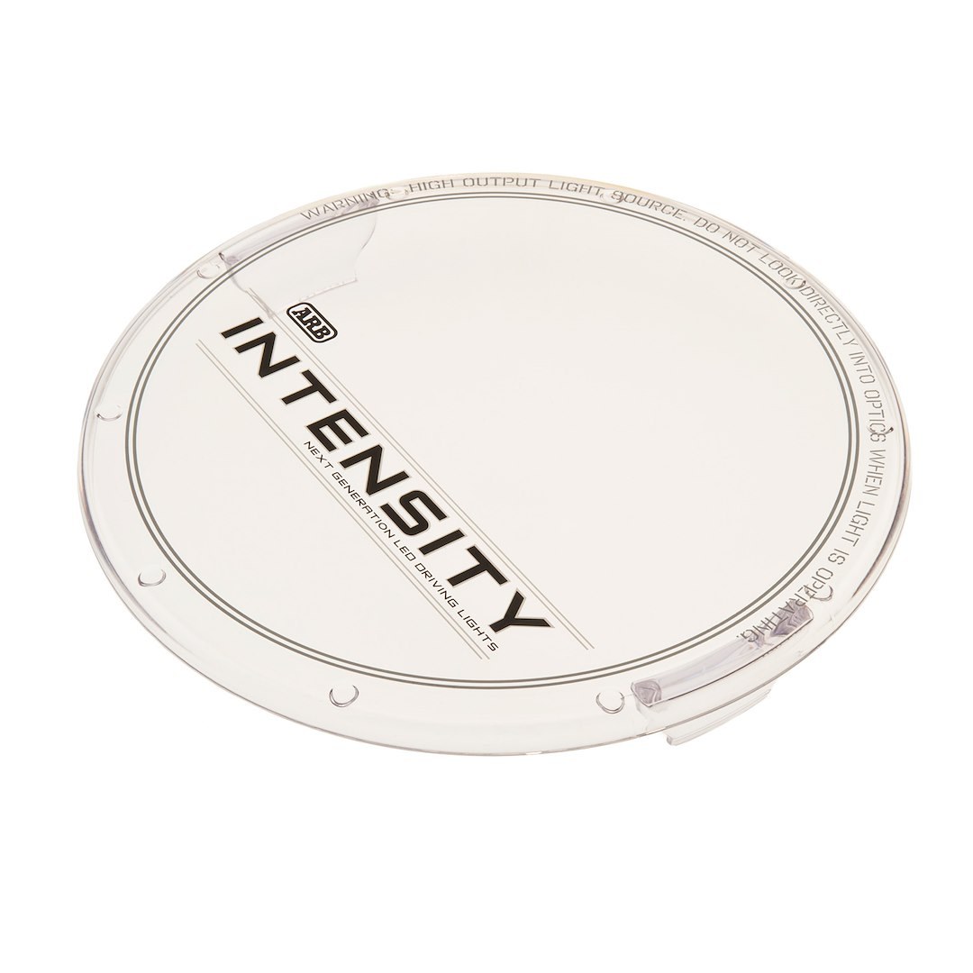ARB 4×4 Accessories Driving/ Fog Light Cover, Intensity, 8-7/10 Inch Diameter, Clear, Polycarbonate, With Arb Intensity Logo, Set of 2 – AR09