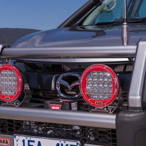 ARB 4×4 Accessories Driving/ Fog Light Cover, Intensity, 8-7/10 Inch Diameter, Clear, Polycarbonate, With Arb Intensity Logo, Set of 2 – AR09