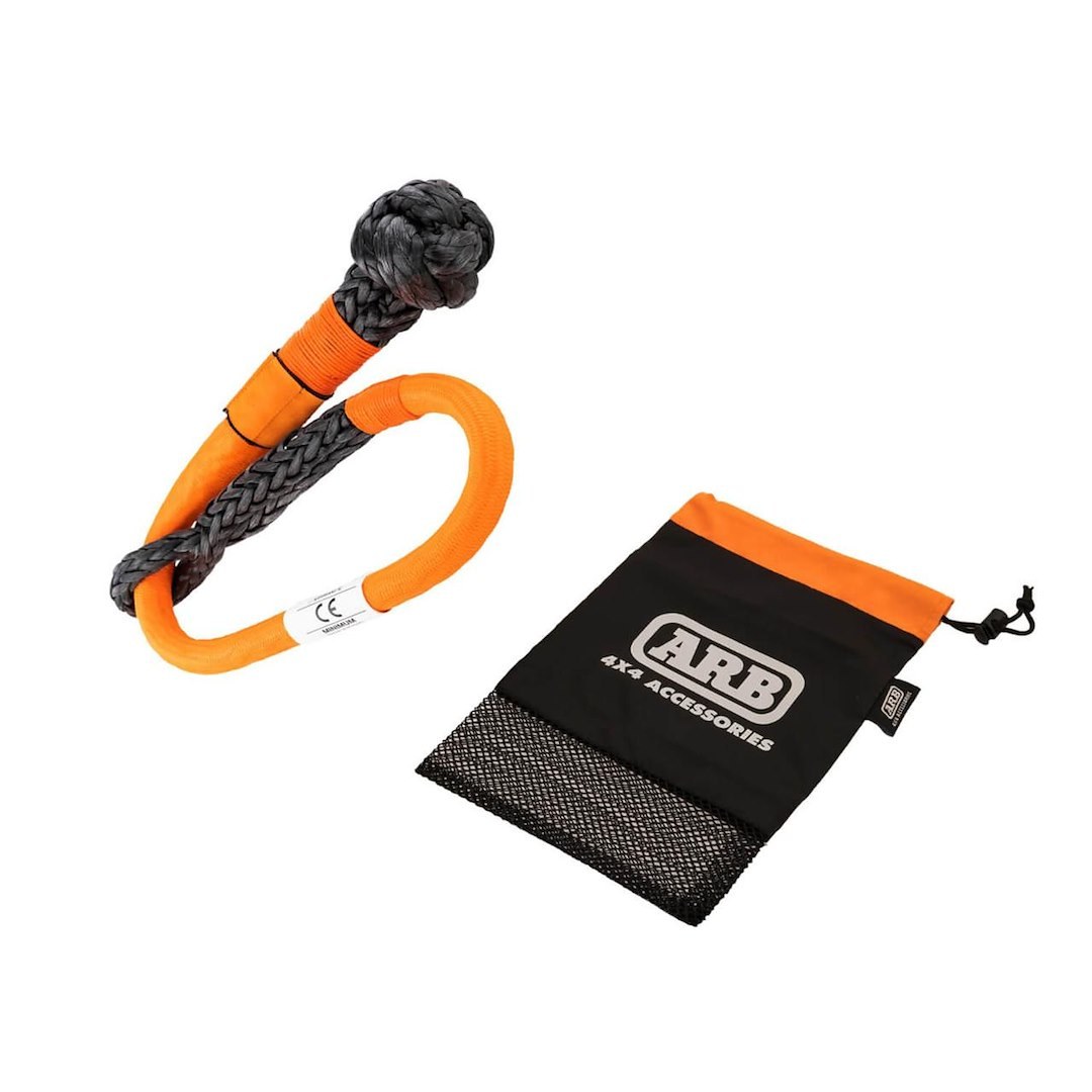 ARB 4×4 Accessories Shackle Rope, 1/2 Inch Diameter Polyethylene Rope, Orange/ Black, 14-1/2 Ton Breaking Strength, Single – ARB2018
